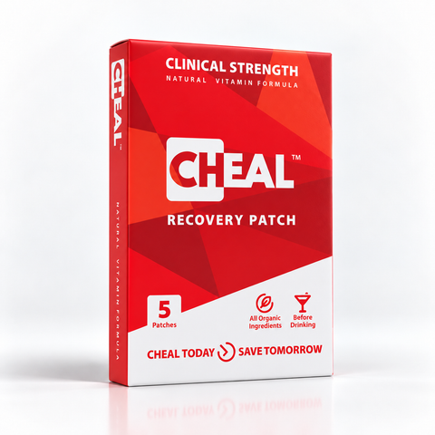 CHEAL hangover recovery patches, 5-pack box
